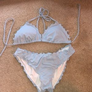 victoria secret ruffle swim with scrunched bottom